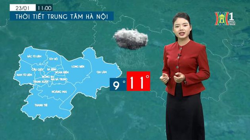 Dự báo thời tiết chiều và tối | 22/01/2024
