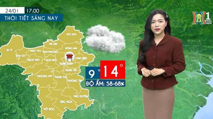 Dự báo thời tiết chiều và tối | 24/01/2024