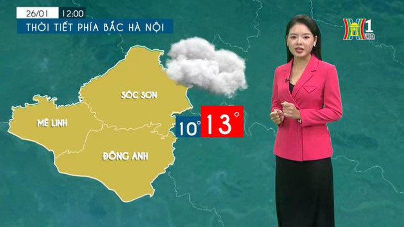 Dự báo thời tiết chiều và tối | 25/01/2024