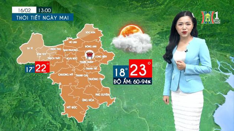 Dự báo thời tiết chiều và tối | 15/02/2024