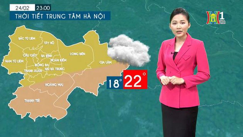 Dự báo thời tiết chiều và tối | 23/02/2024