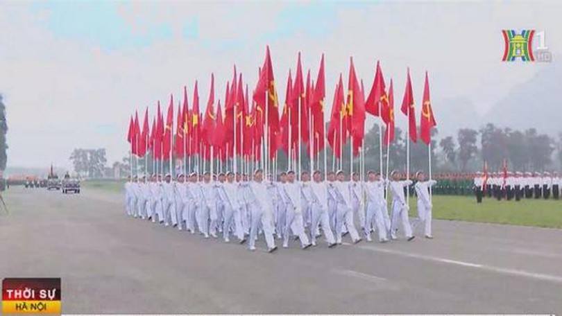 Kiểm tra huấn luyện diễu binh kỷ niệm chiến thắng Điện Biên Phủ