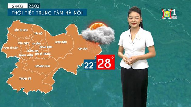 Dự báo thời tiết chiều và tối | 23/03/2024
