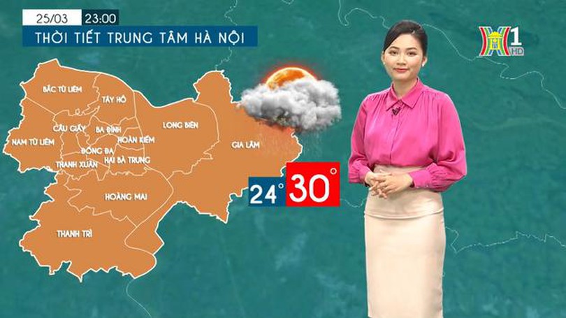 Dự báo thời tiết chiều và tối | 24/03/2024