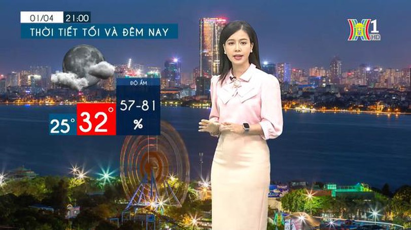 Dự báo thời tiết chiều và tối | 01/04/2024