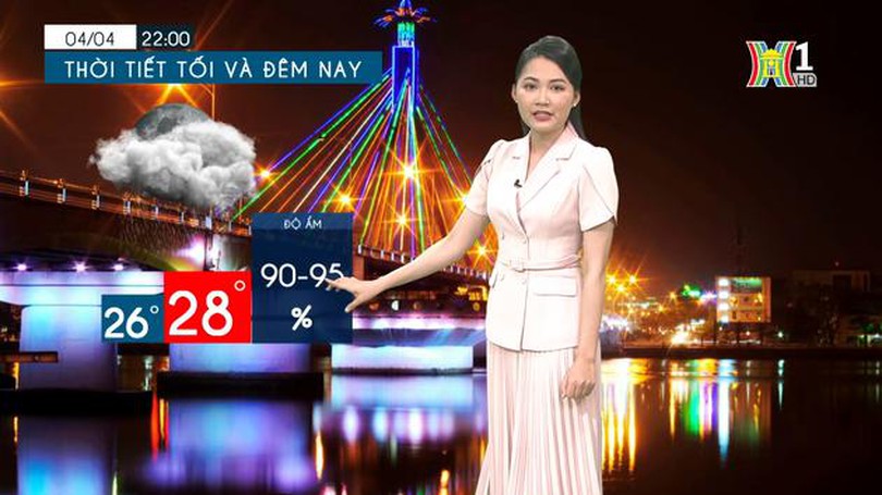 Dự báo thời tiết chiều và tối | 04/04/2024
