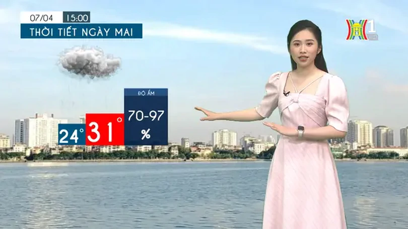 Dự báo thời tiết chiều và tối | 06/04/2024