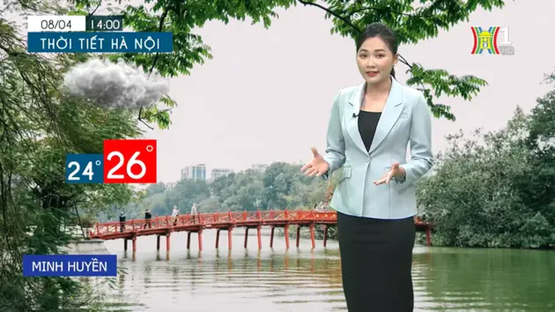 Dự báo thời tiết chiều và tối | 08/04/2024