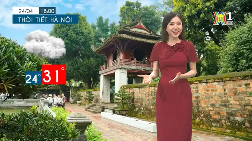 Dự báo thời tiết chiều và tối | 24/04/2024