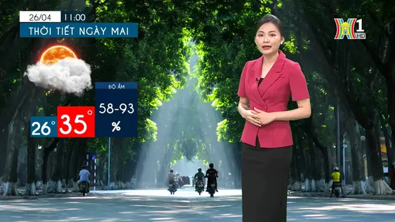 Dự báo thời tiết chiều và tối | 25/04/2024