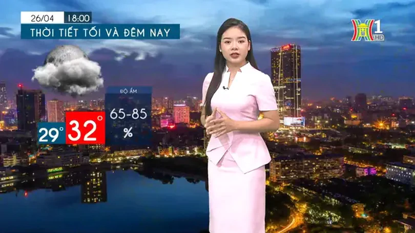 Dự báo thời tiết chiều và tối | 26/04/2024