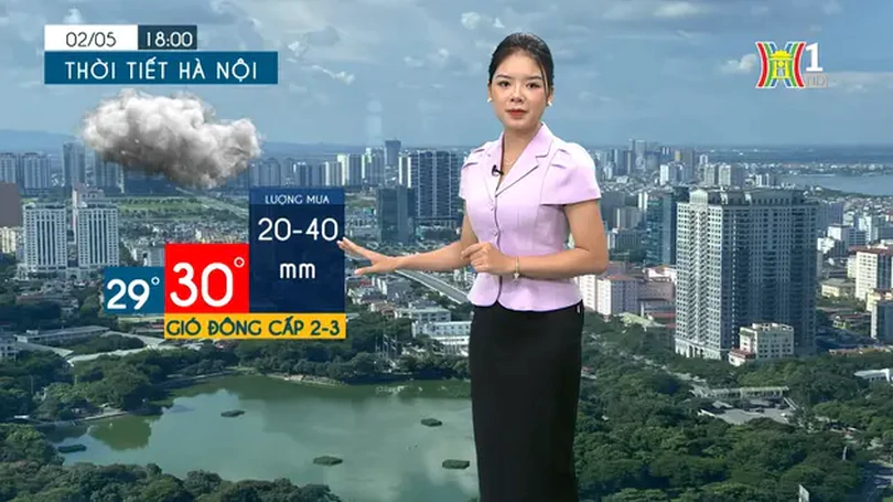 Dự báo thời tiết chiều và tối | 02/05/2024