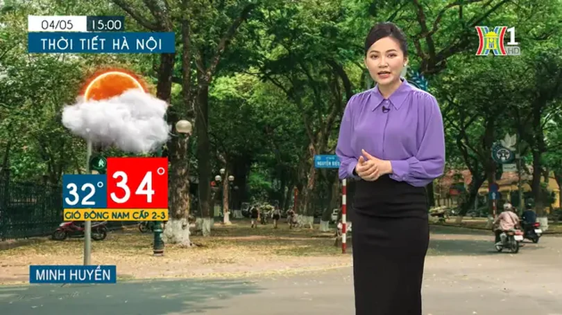 Dự báo thời tiết chiều và tối | 04/05/2024