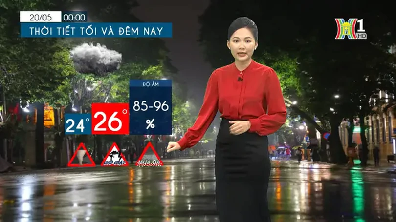 Dự báo thời tiết chiều và tối | 19/05/2024