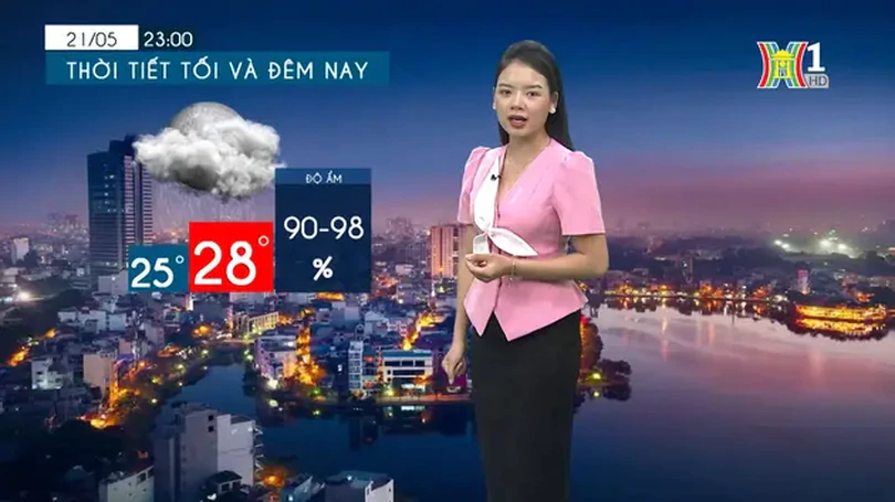 Dự báo thời tiết chiều và tối | 21/05/2024