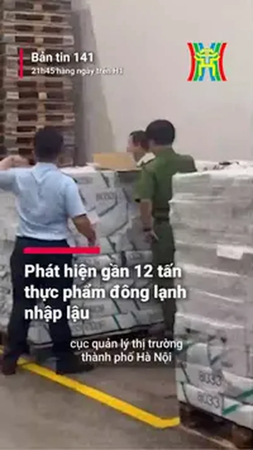 Phát hiện gần 12 tấn thực phẩm đông lạnh nhập lậu