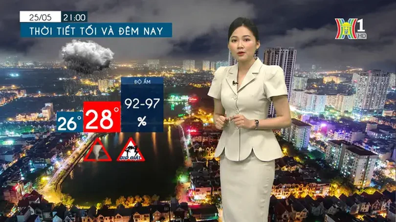 Dự báo thời tiết chiều và tối | 25/05/2024