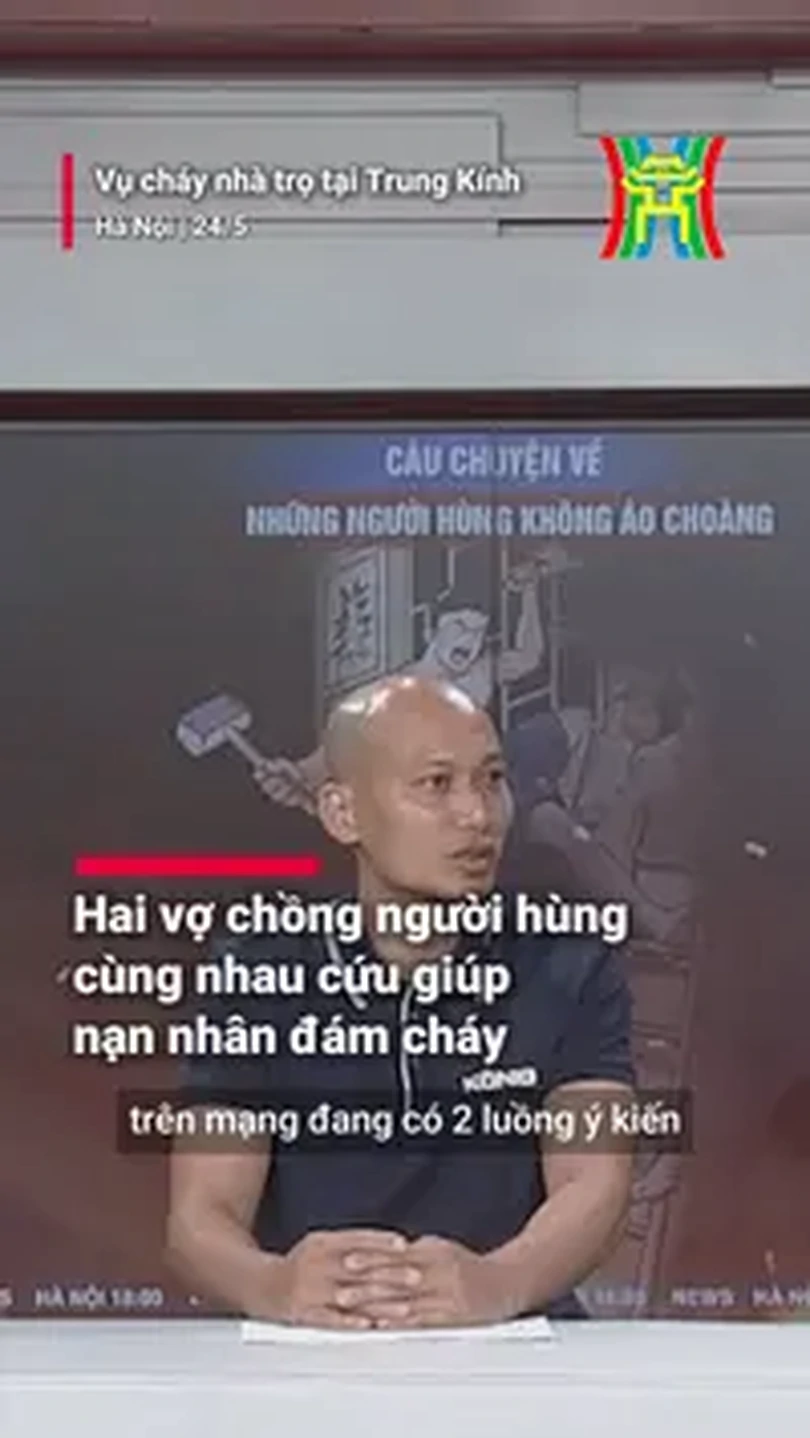 Hai vợ chồng 'người hùng' cùng nhau cứu giúp nạn nhân đám cháy