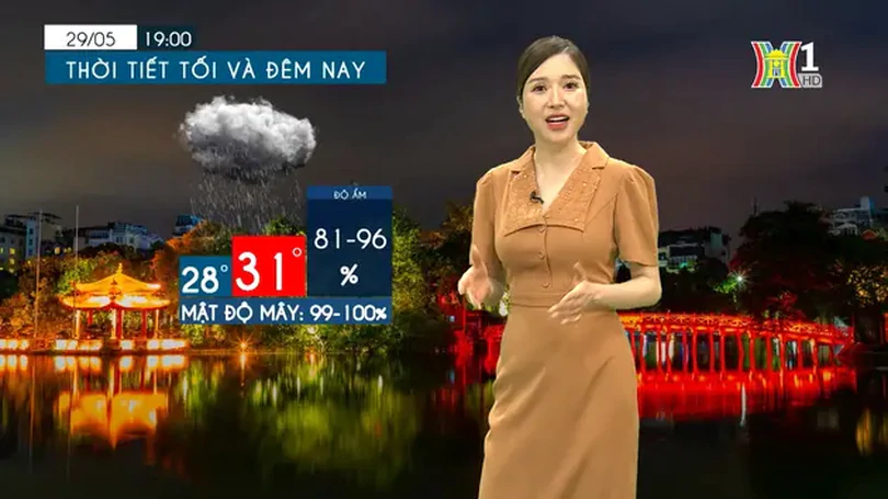 Dự báo thời tiết chiều và tối | 29/05/2024