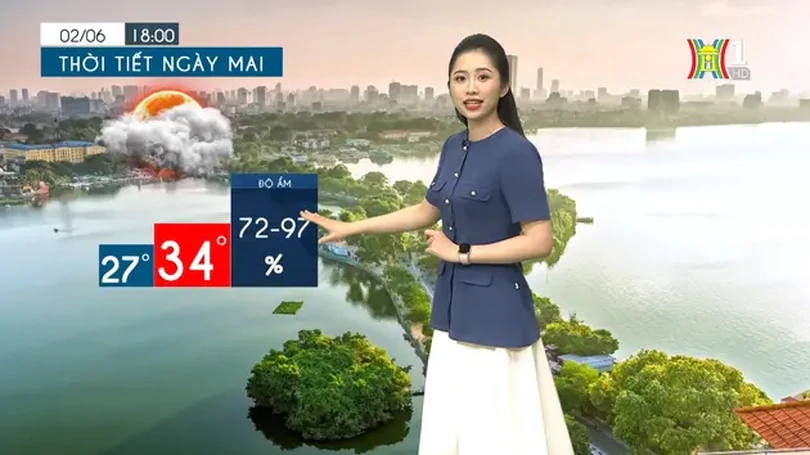 Dự báo thời tiết chiều và tối | 01/06/2024