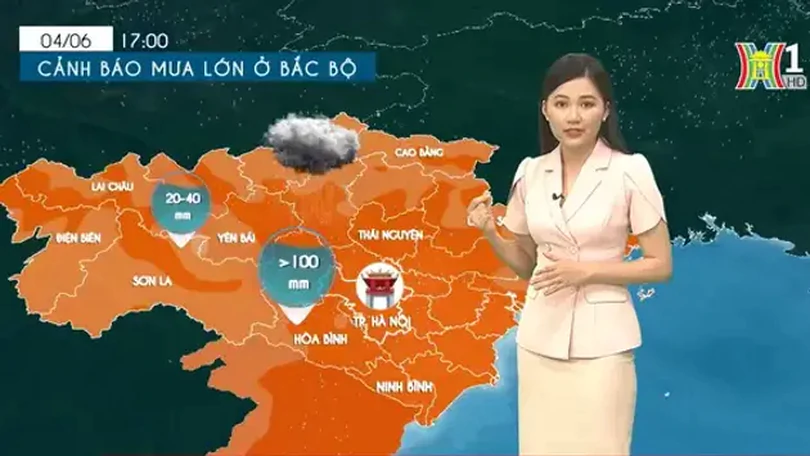 Dự báo thời tiết chiều và tối | 03/06/2024