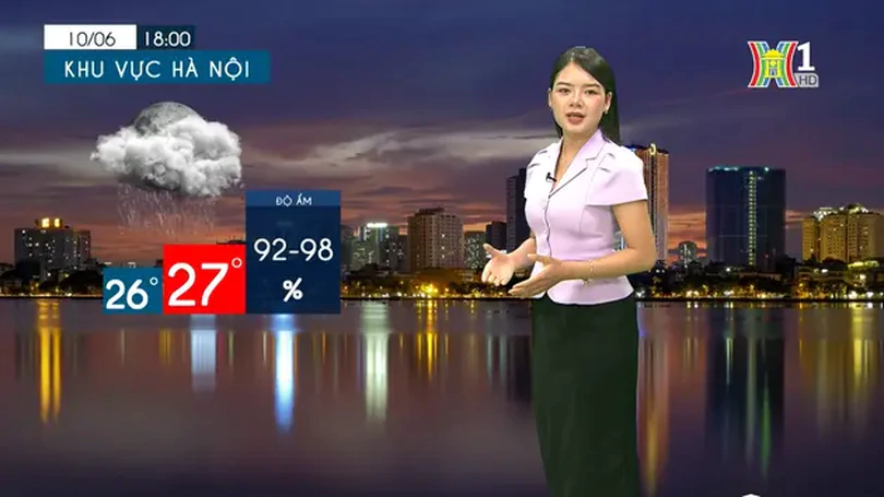 Dự báo thời tiết chiều và tối | 10/06/2024