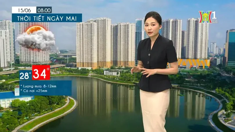 Dự báo thời tiết chiều và tối | 14/06/2024