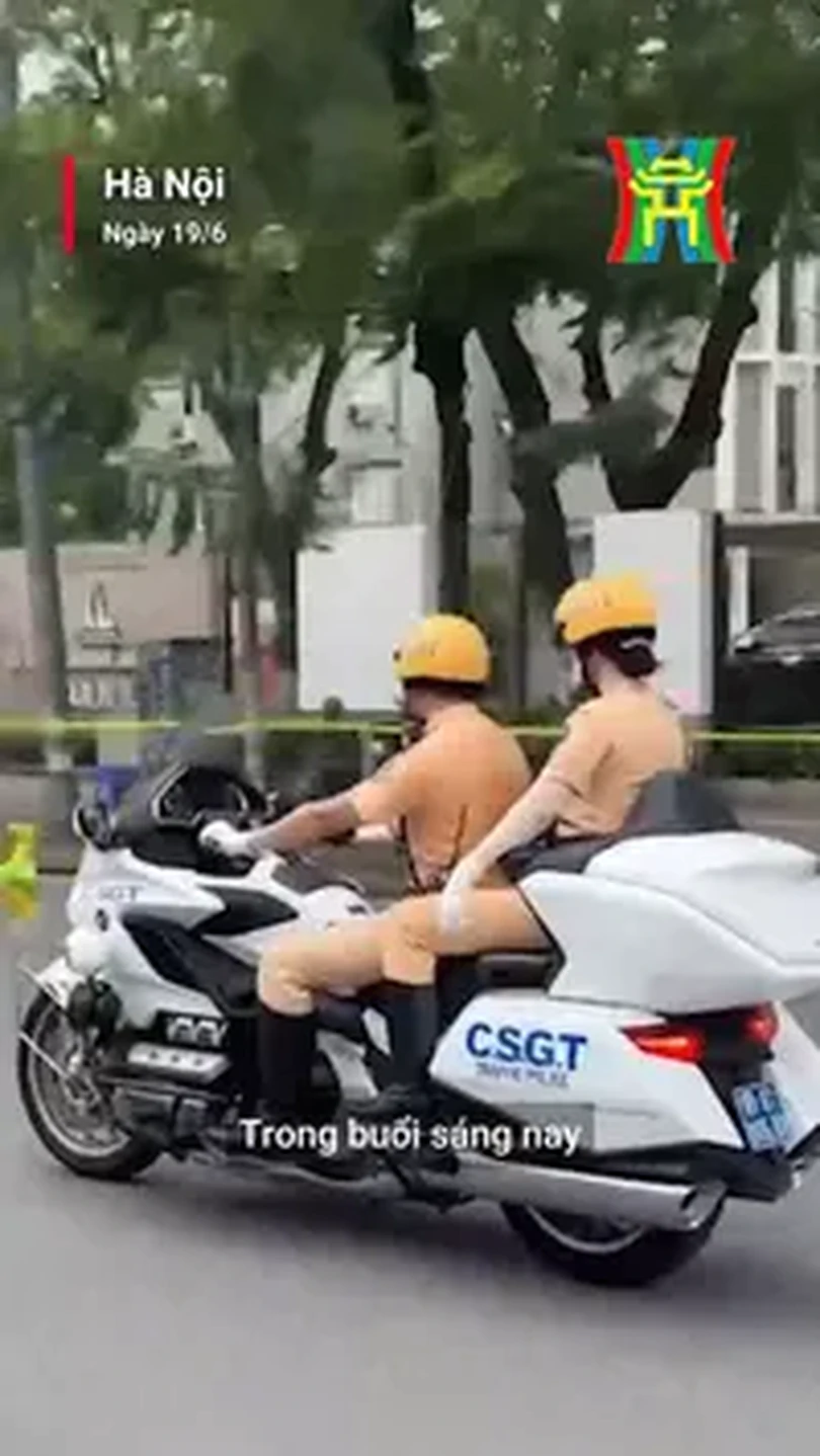 Ấn tượng hình ảnh CSGT đón, dẫn và bảo vệ đoàn khách quốc tế