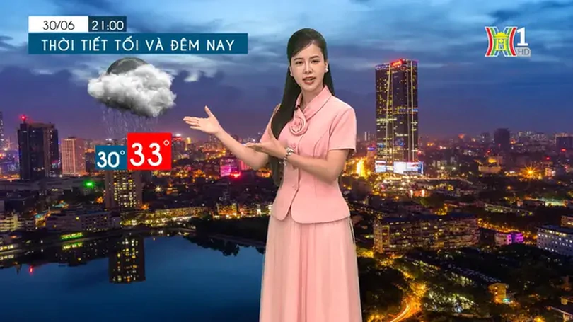 Dự báo thời tiết chiều và tối | 30/06/2024