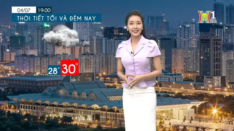 Dự báo thời tiết chiều và tối | 04/07/2024