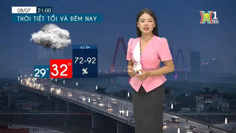 Dự báo thời tiết chiều và tối | 08/07/2024