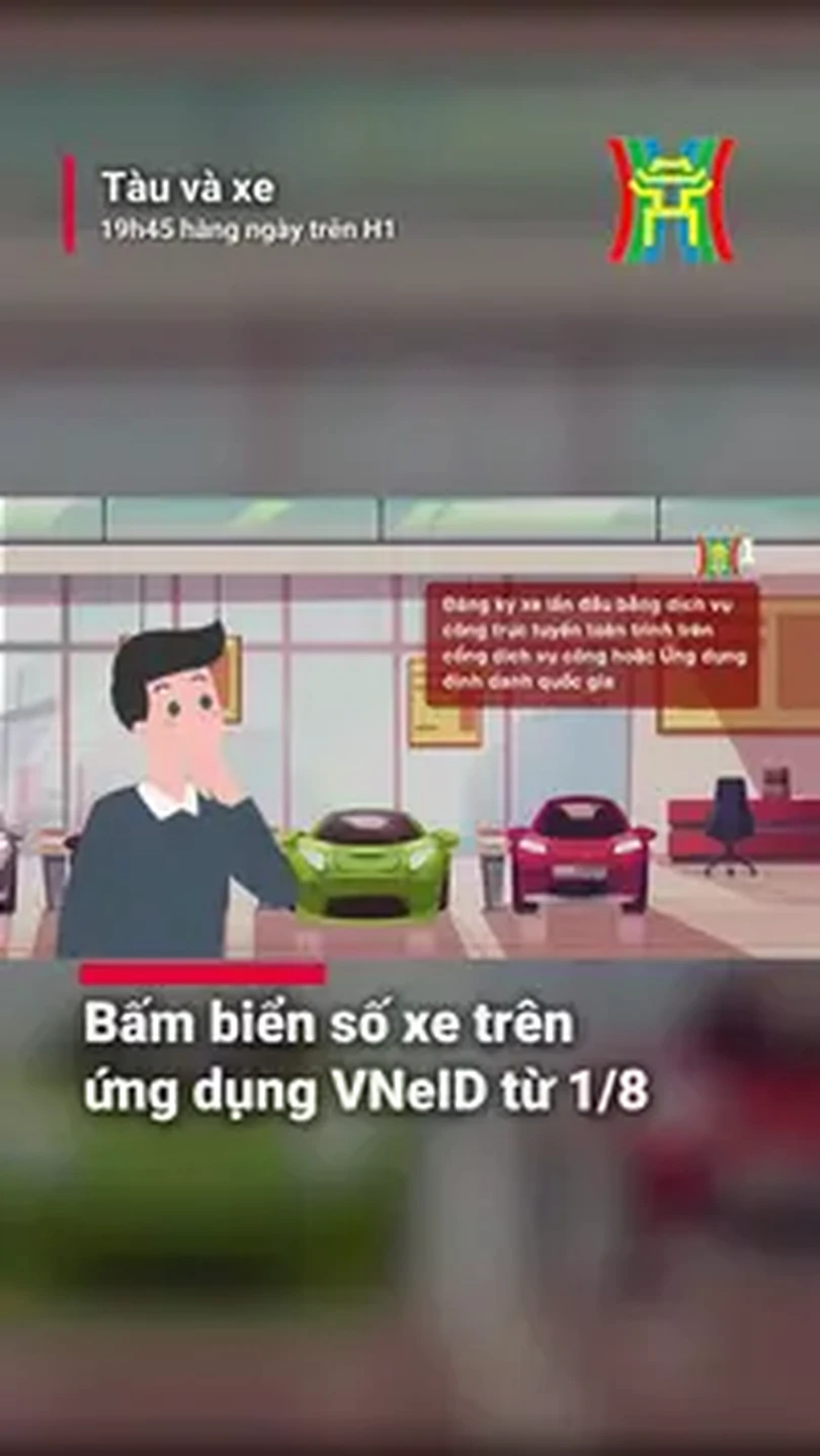 Bấm biển số xe trên ứng dụng VNeID từ 1/8
