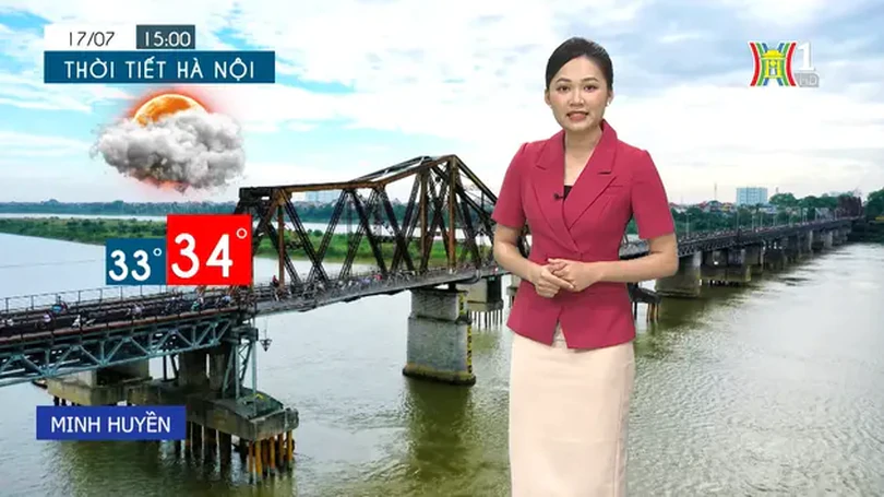 Dự báo thời tiết chiều và tối | 17/07/2024