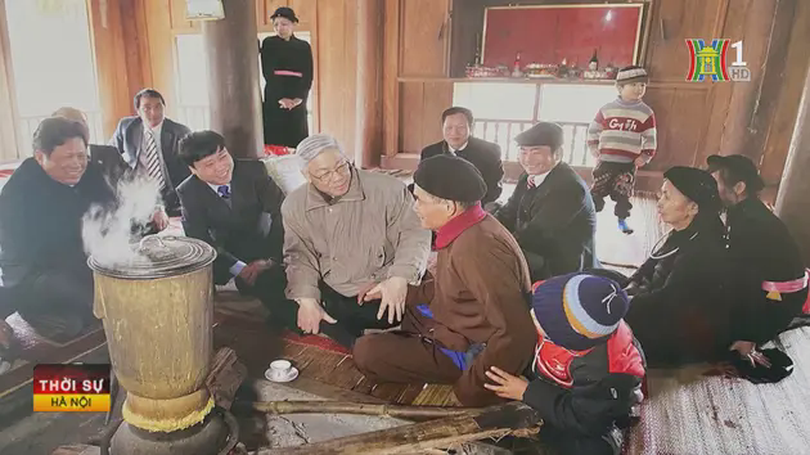 Đồng bào xã Kim Bình với Tổng Bí thư Nguyễn Phú Trọng