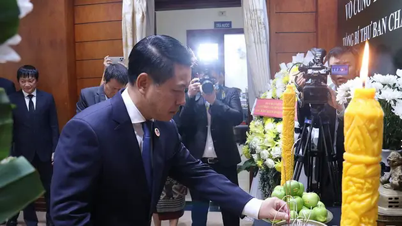 Lào tổ chức Lễ Quốc tang tưởng niệm Tổng Bí thư Nguyễn Phú Trọng
