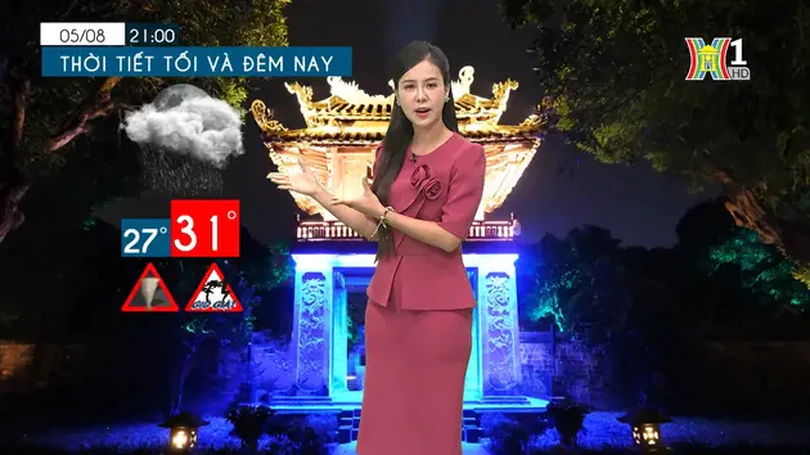 Dự báo thời tiết chiều và tối | 05/08/2024