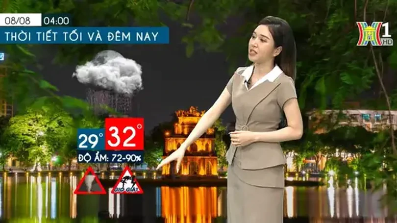 Dự báo thời tiết chiều và tối | 07/08/2024