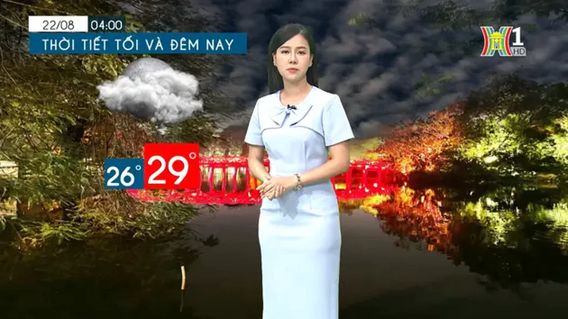 Dự báo thời tiết chiều và tối | 21/08/2024