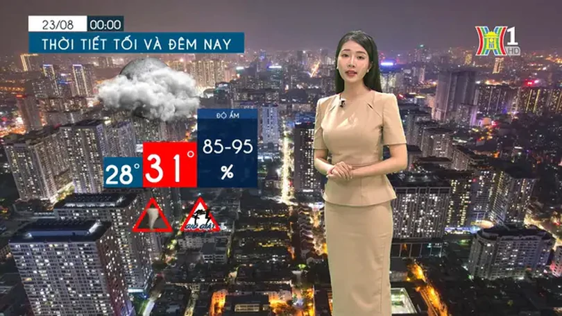 Dự báo thời tiết chiều và tối | 22/08/2024