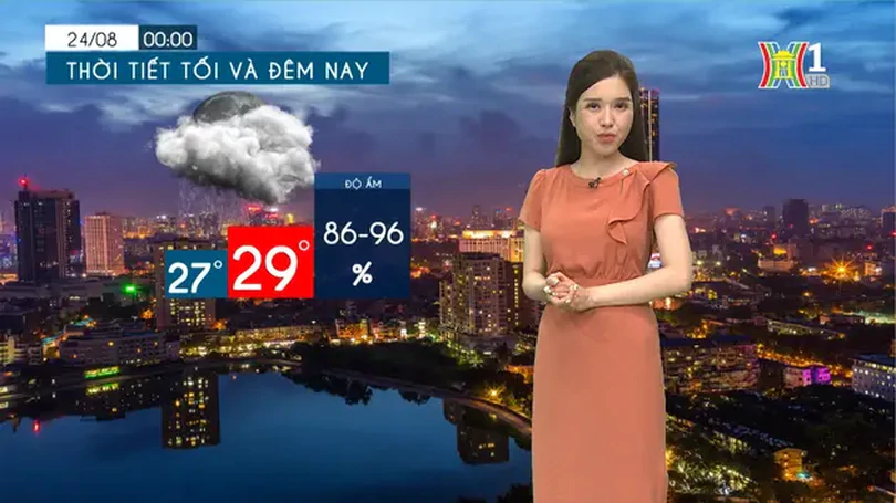 Dự báo thời tiết chiều và tối | 23/08/2024