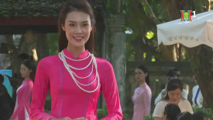Áo dài được tôn vinh trong không gian Hoàng thành Thăng long