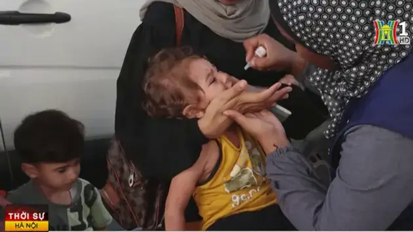 Bắt đầu chiến dịch tiêm vaccine phòng bại liệt tại Gaza