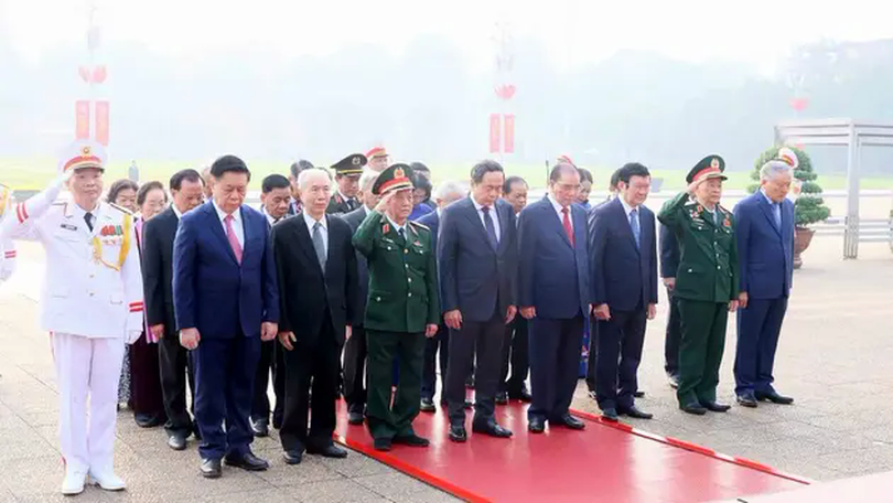 Lãnh đạo Đảng, Nhà nước vào Lăng viếng Chủ tịch Hồ Chí Minh