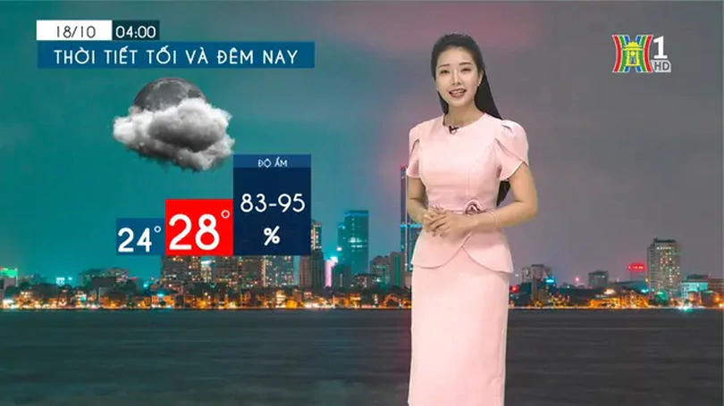 Dự báo thời tiết chiều và tối | 17/10/2024