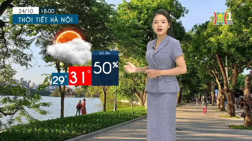 Dự báo thời tiết tối | 24/10/2024