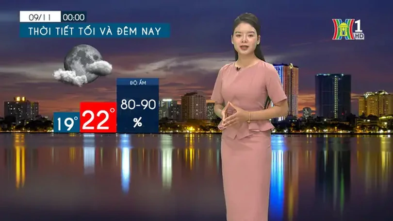 Dự báo thời tiết tối | 08/11/2024