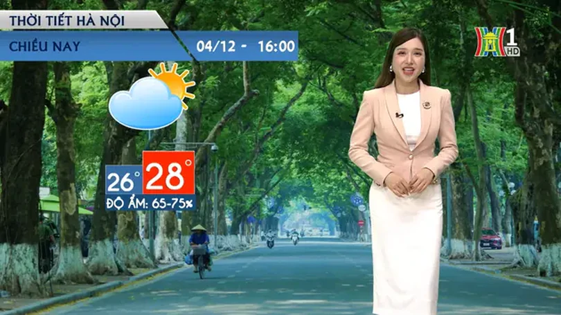 Dự báo thời tiết chiều | 04/12/2024