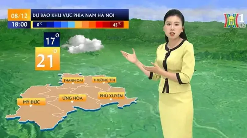 Dự báo thời tiết chiều | 08/12/2024