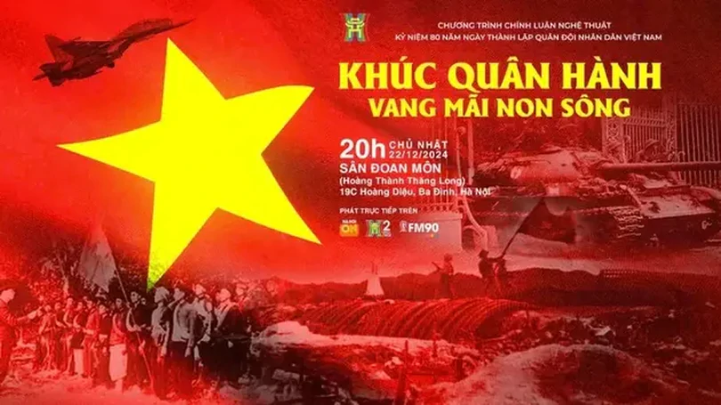 Chương trình nghệ thuật chính luận 'Khúc quân hành vang mãi non sông'