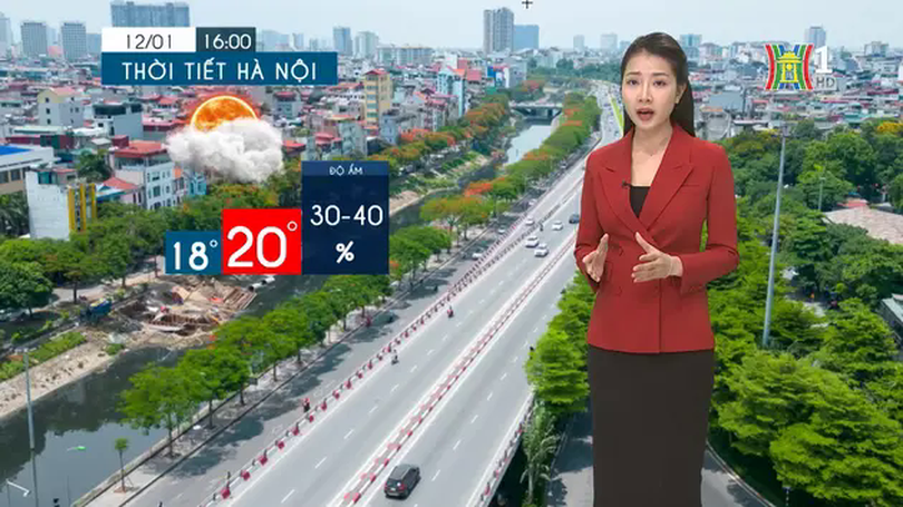 Dự báo thời tiết tối | 12/01/2025